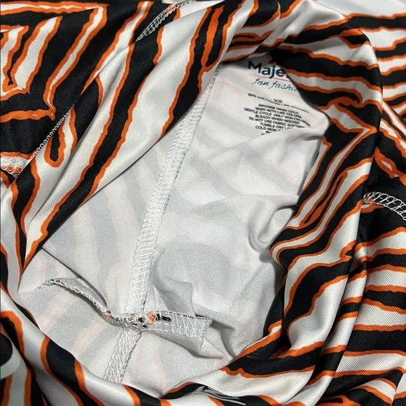 CINCINNATI BENGALS ZUBAZ MAJESTIC BASIC ANIMAL PRINT LEGGINGS XS - Picture 8 of 8